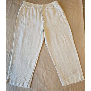 Athleta Cream Wide Leg Pants